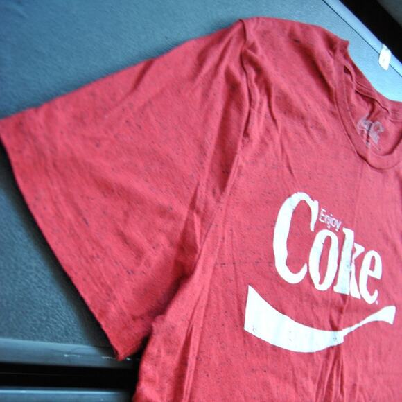 Coca-Cola Enjoy Coke 2X-Large Red w/ White Logo Short Sleeve Shirt - Picture 3 of 5